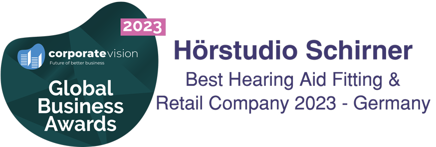 Best Hearing Aid Fitting Award für Hörstudio Schirner Banner